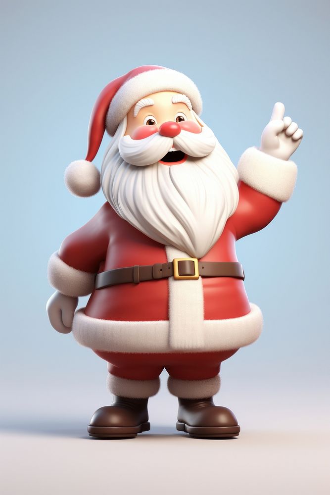 Santa Claus figurine cartoon representation. AI generated Image by rawpixel.