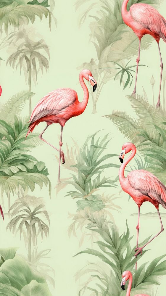 Flamingo bird backgrounds outdoors. AI generated Image by rawpixel.