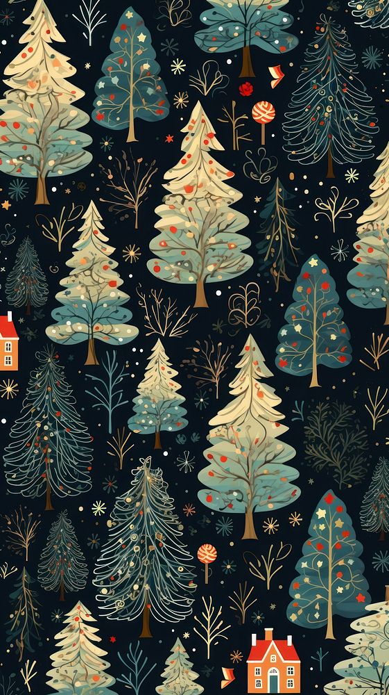 Christmas pattern christmas illuminated backgrounds. AI generated Image by rawpixel.