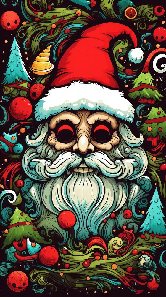 Christmas wallpaper christmas art representation. AI generated Image by rawpixel.