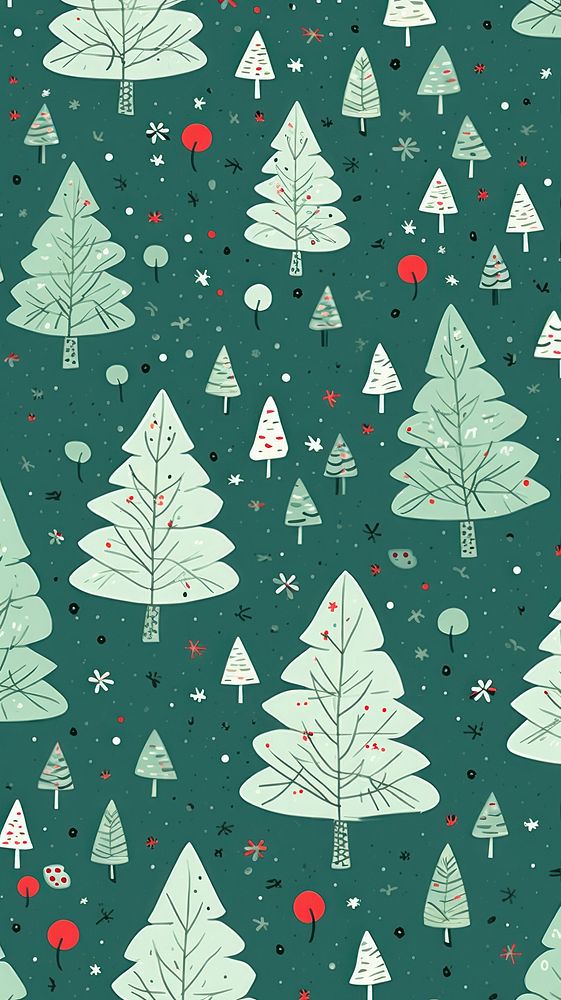 Christmas wallpaper backgrounds christmas pattern. AI generated Image by rawpixel.
