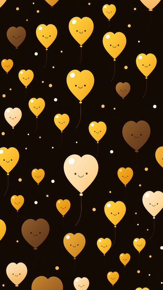 New year wallpaper pattern backgrounds emoticon. AI generated Image by rawpixel.