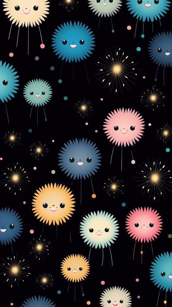 New year fireworks pattern illuminated backgrounds. AI generated Image by rawpixel.