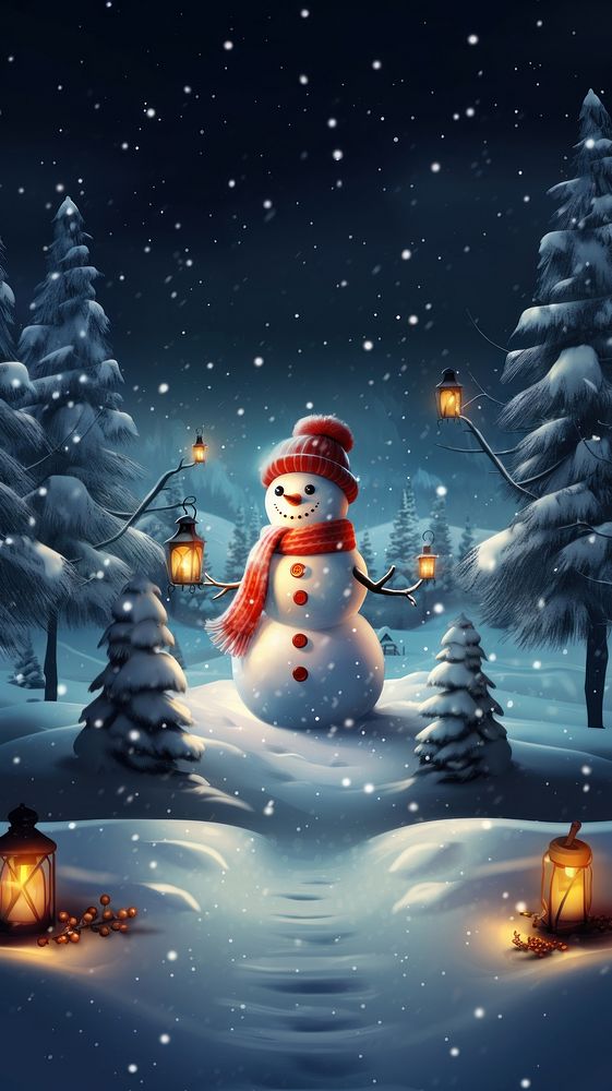 Christmas wallpaper snowman christmas winter. 