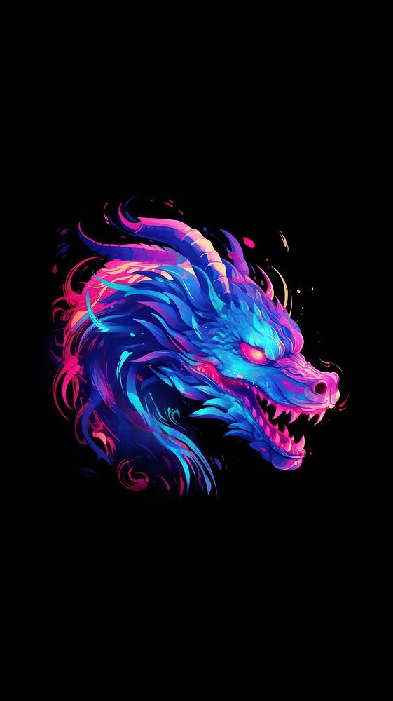Dragon animal illuminated accessories. AI generated Image by rawpixel.