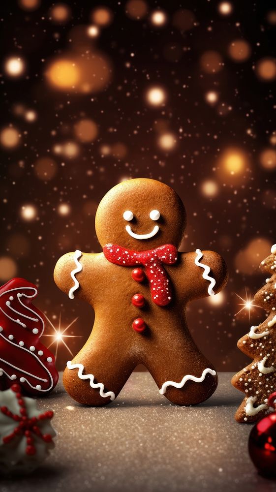 Christmas wallpaper gingerbread cookie christmas. 