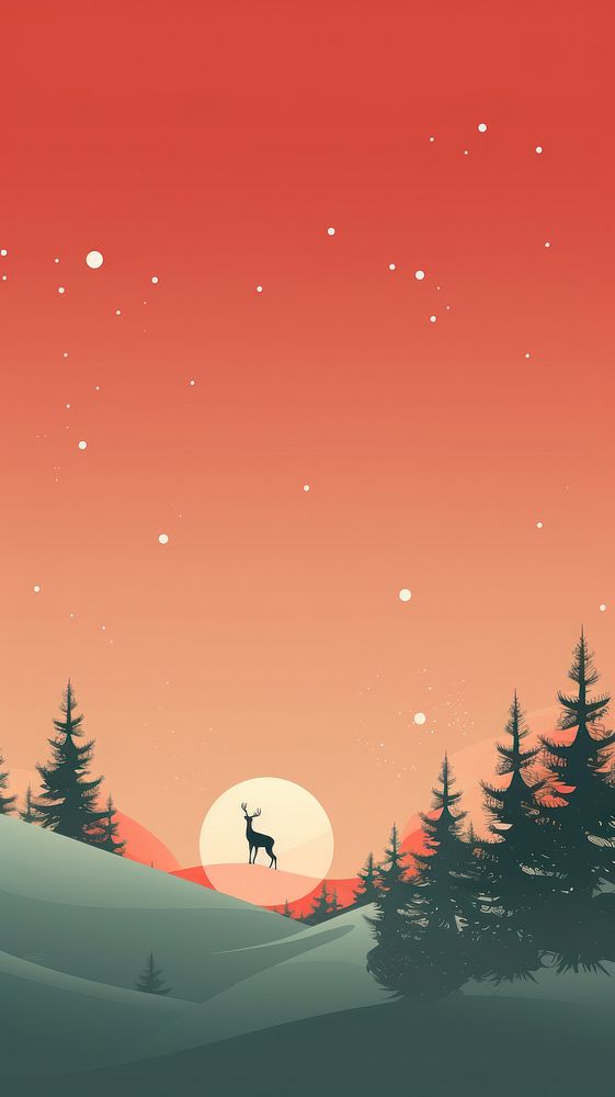 Christmas wallpaper astronomy outdoors nature. AI generated Image by rawpixel.