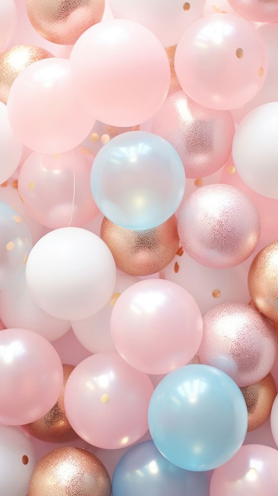 New year wallpaper balloon backgrounds celebration. AI generated Image by rawpixel.
