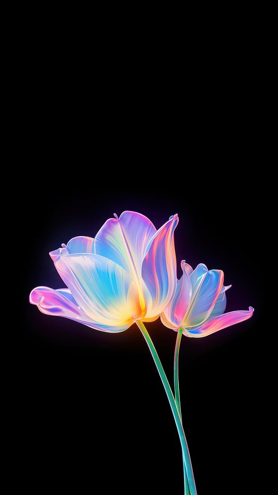 Pastel tulip flower purple light. AI generated Image by rawpixel.