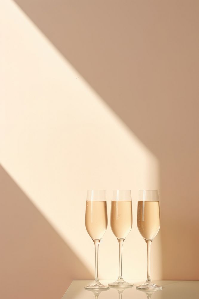 Champagne toast glass drink wine. AI generated Image by rawpixel.