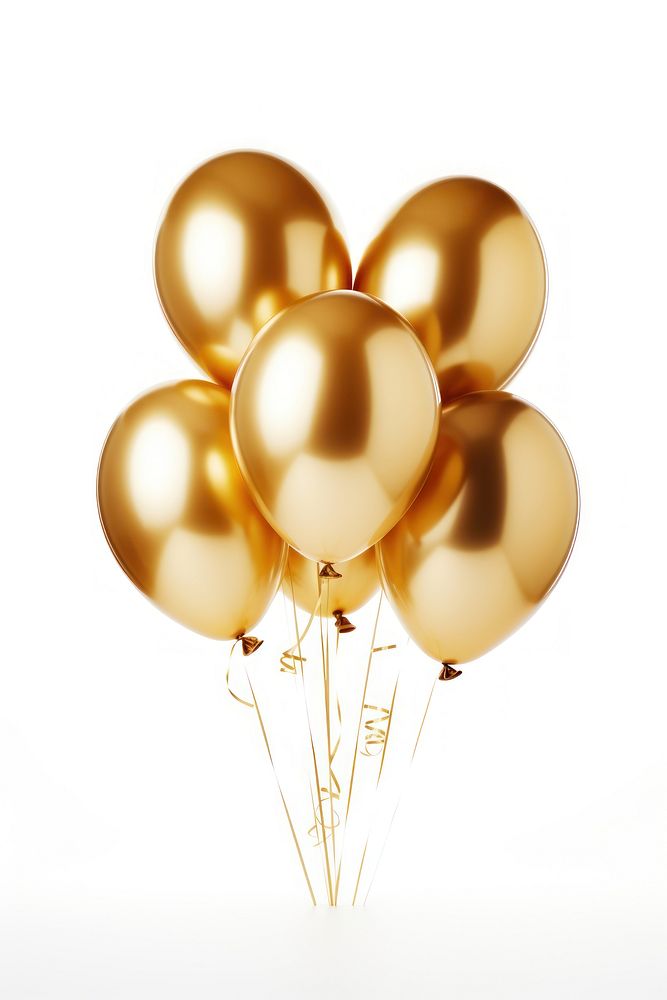 New Year balloon gold celebration anniversary. AI generated Image by rawpixel.