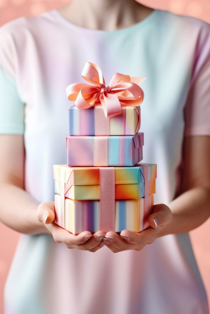Birthday holding gift hand. AI generated Image by rawpixel.