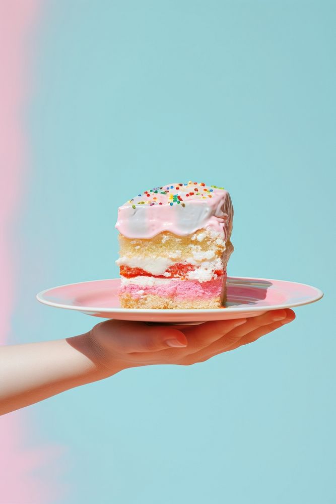 Cake dessert holding plate. AI generated Image by rawpixel.