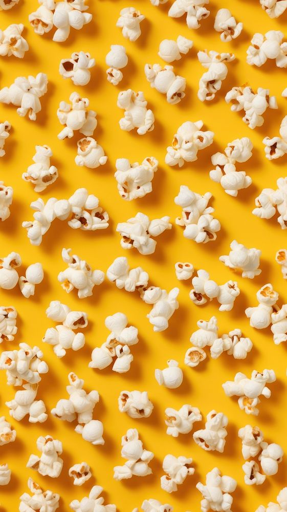 Popcorn backgrounds dessert pattern. AI generated Image by rawpixel.