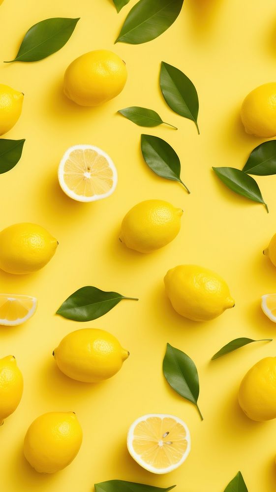 Free Vector | Lemon background desktop wallpaper, cute vector