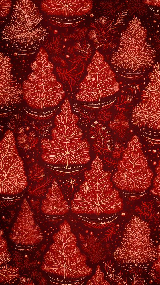 Christmas wallpaper red christmas pattern. AI generated Image by rawpixel.