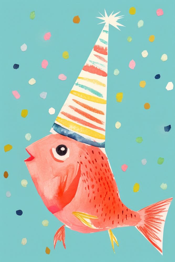Fish character dancing fish animal party. AI generated Image by rawpixel.