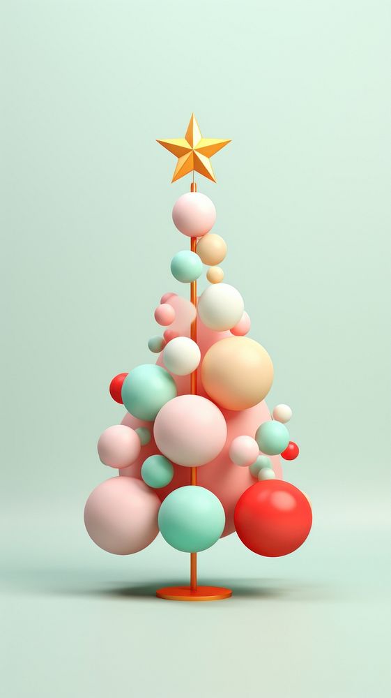 Christmas tree celebration decoration tradition. AI generated Image by rawpixel.