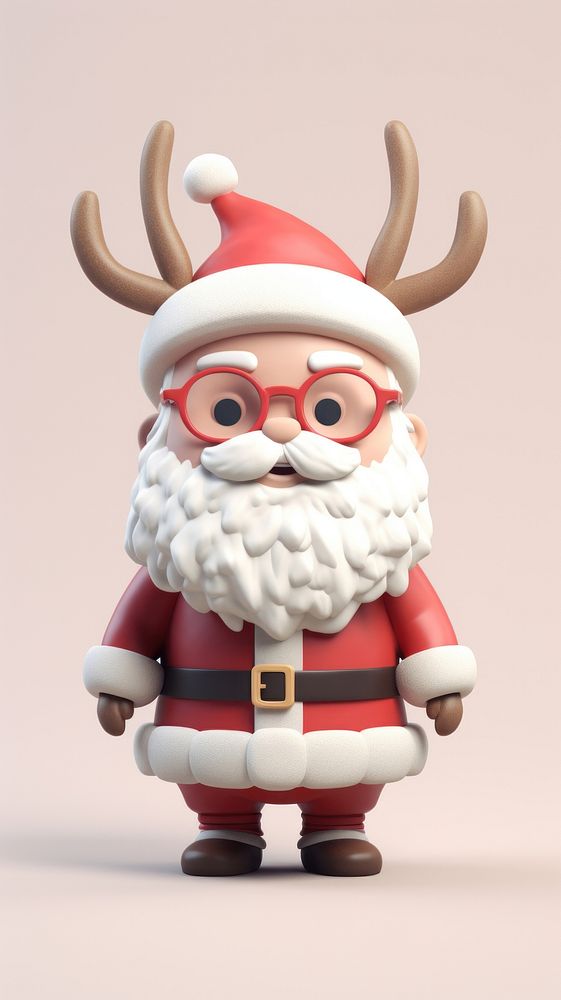 Santaclaus christmas figurine cartoon. AI generated Image by rawpixel.