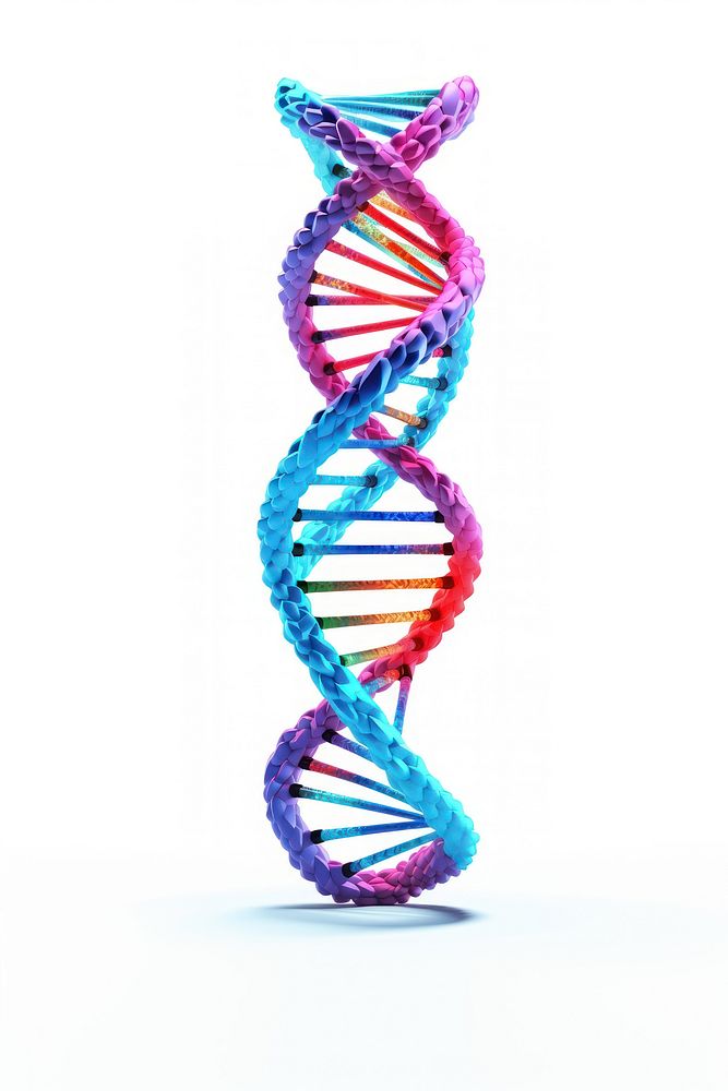 DNA white background accessories accessory. AI generated Image by rawpixel.