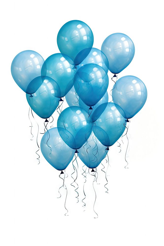 Balloon celebration white background anniversary. AI generated Image by rawpixel.