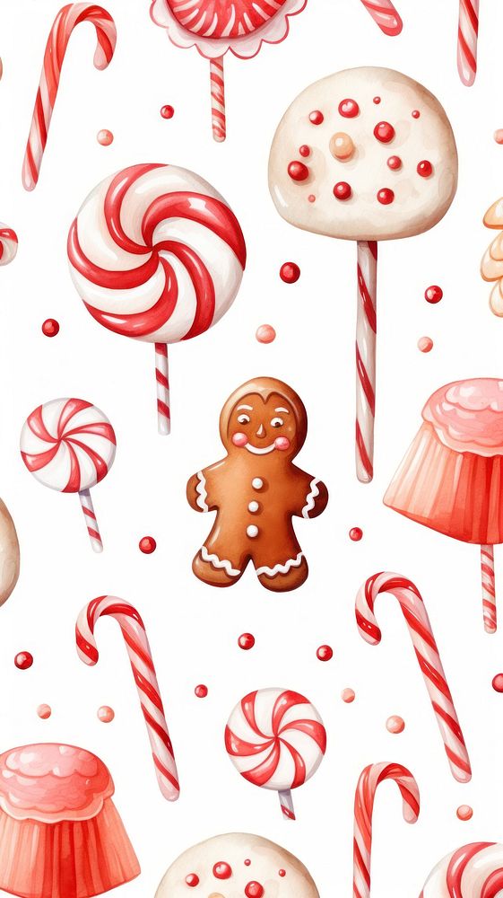 Christmas sweets candy confectionery gingerbread. AI generated Image by rawpixel.