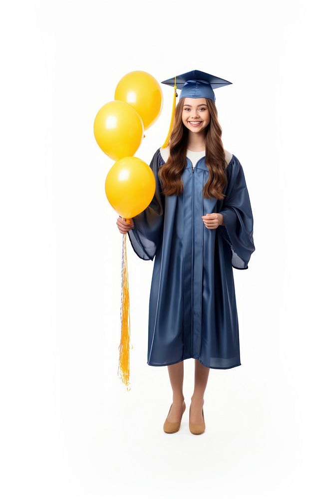 Graduation portrait balloon student. AI generated Image by rawpixel.