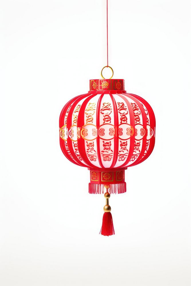 New year lantern white background architecture. AI generated Image by rawpixel.