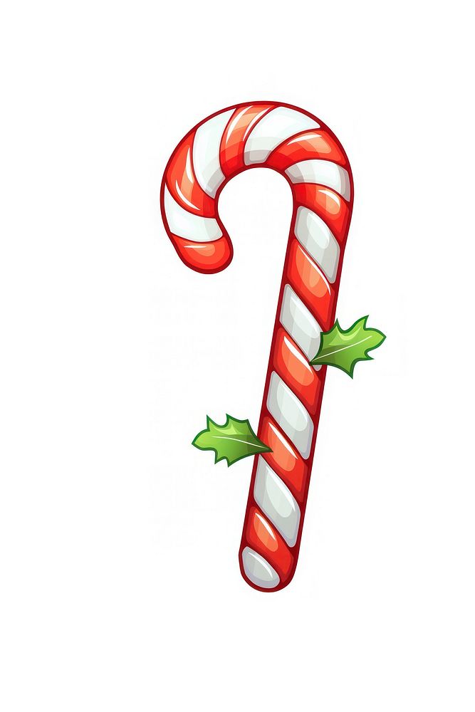 Christmas candy cartoon white background. AI generated Image by rawpixel.