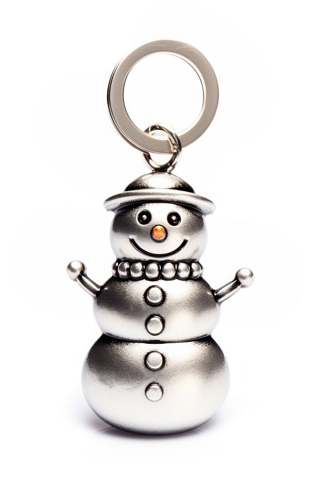 Snowman keychain pendant jewelry. AI generated Image by rawpixel.