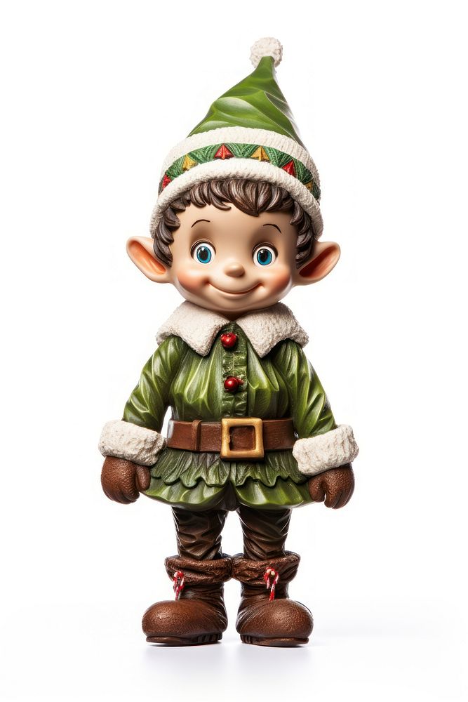 Christmas elf figure figurine doll toy. AI generated Image by rawpixel.