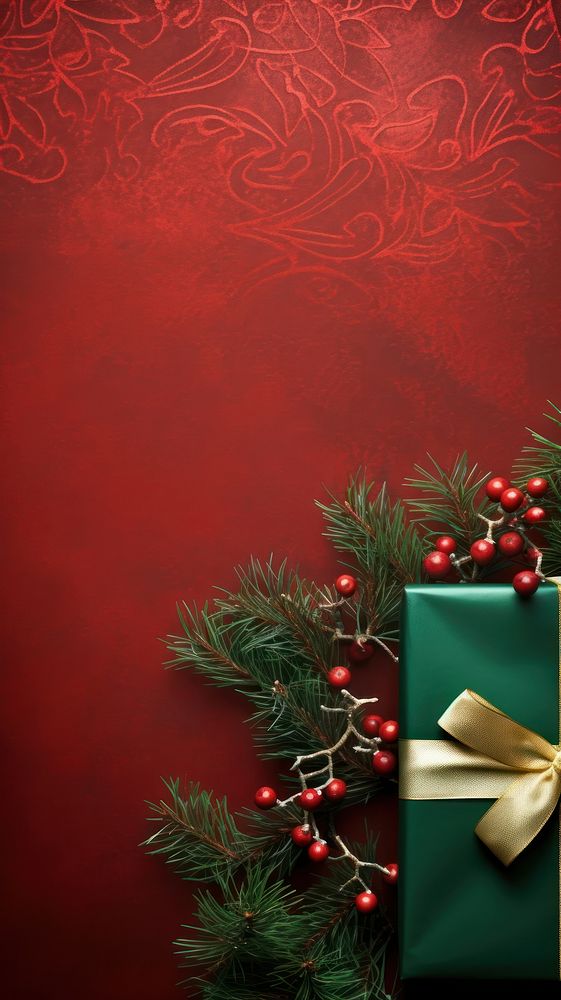 Christmas border tree backgrounds plant. AI generated Image by rawpixel.