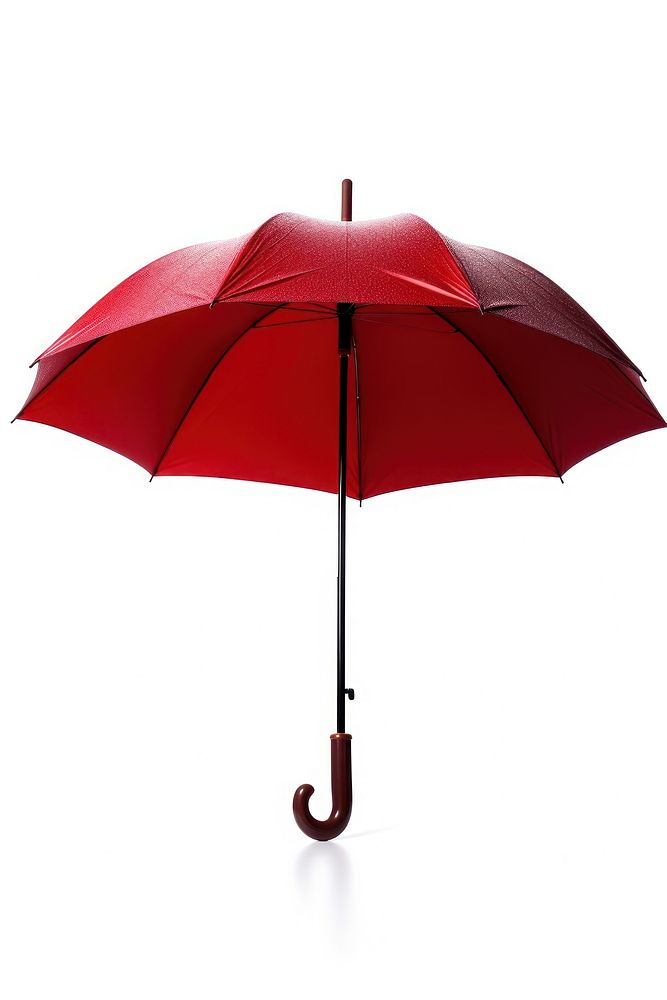 Umbrella red white background protection. AI generated Image by rawpixel.