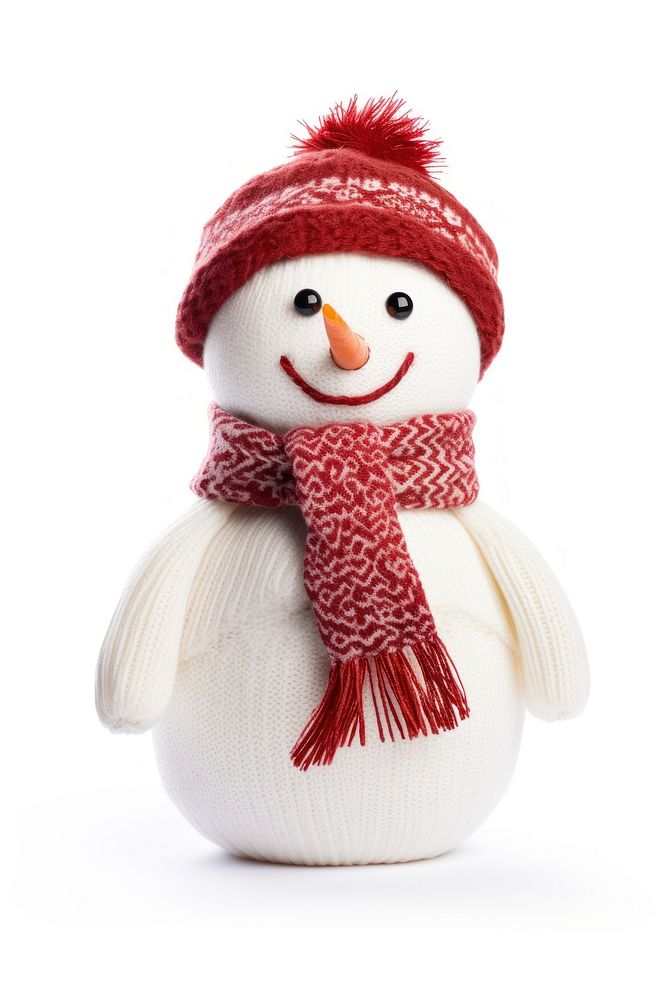 Snowman winter white doll. AI generated Image by rawpixel.