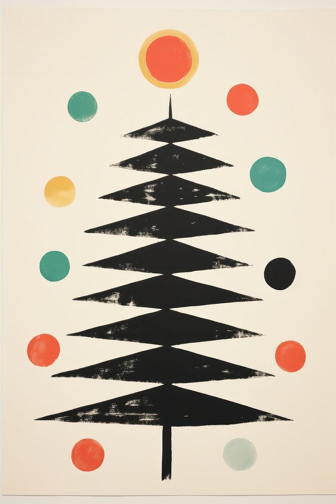 A Christmas tree christmas art christmas tree. AI generated Image by rawpixel.