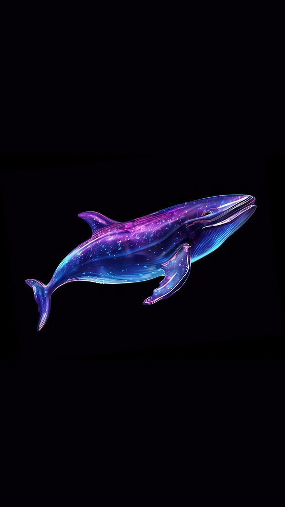Whale dolphin animal fish. AI generated Image by rawpixel.