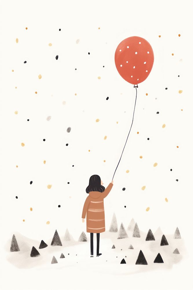 New year night outdoors balloon celebration. AI generated Image by rawpixel.