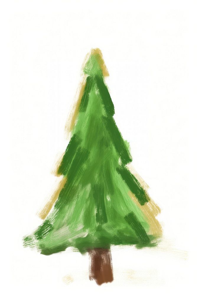 Christmas tree green white background celebration. AI generated Image by rawpixel.