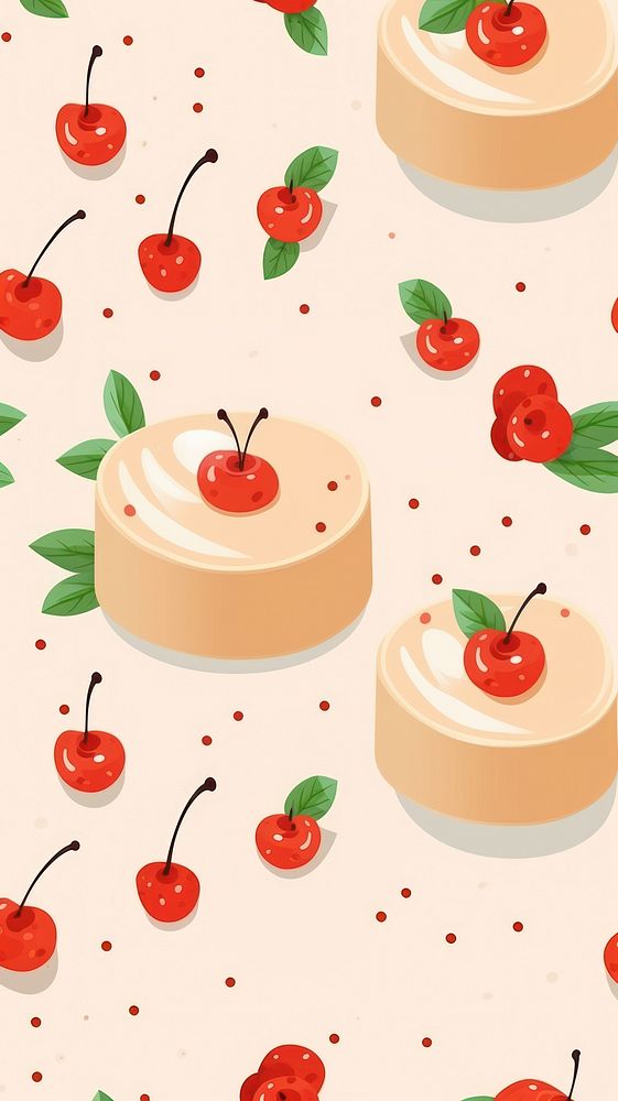 Panna cotta backgrounds dessert pattern. AI generated Image by rawpixel.