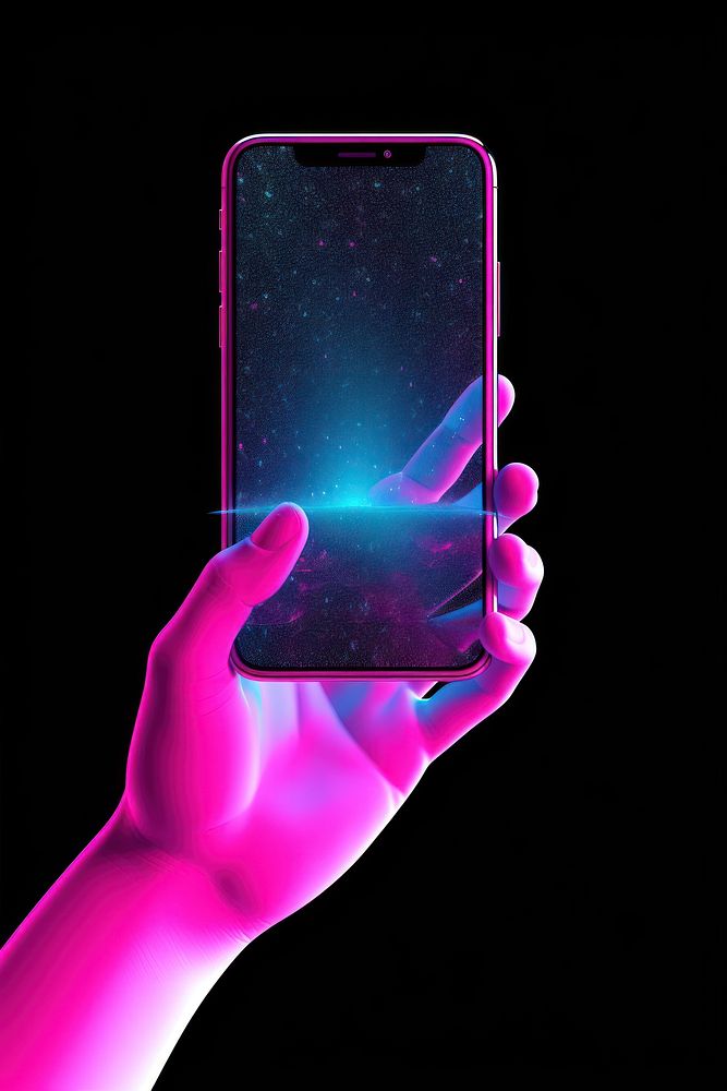 Blank screen smartphone gadget adult hand. AI generated Image by rawpixel.