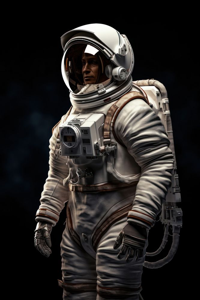 Female astronaut helmet space protection. AI generated Image by rawpixel.