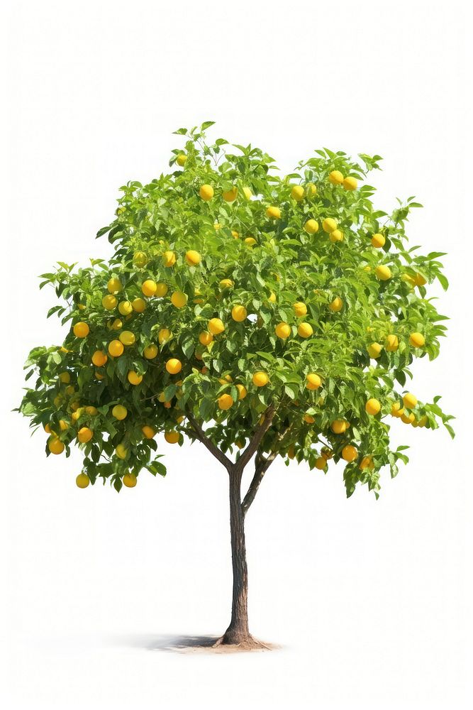 Huge lemon tree plant fruit food. AI generated Image by rawpixel.