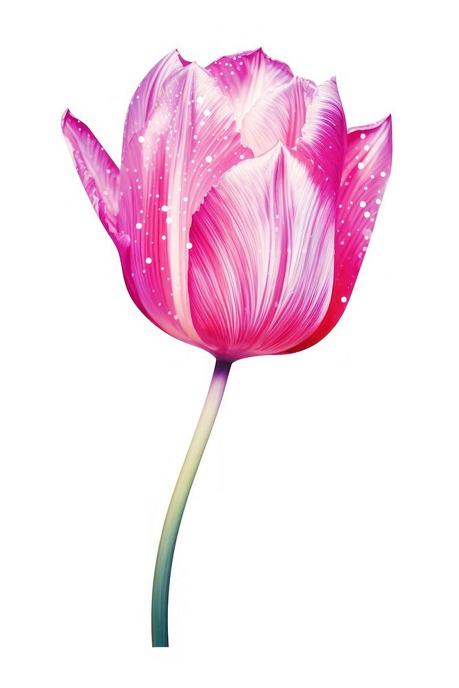 Tulip flower blossom petal plant. AI generated Image by rawpixel.