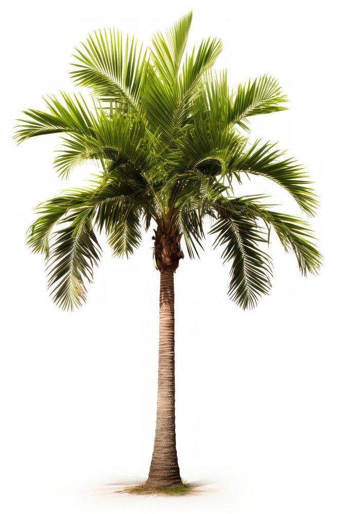 Adonidia palm tree plant white background freshness. AI generated Image by rawpixel.