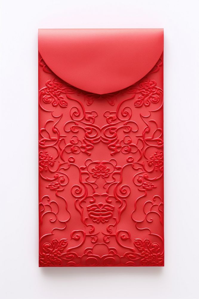 Red paper envelope white background decoration letterbox. AI generated Image by rawpixel.