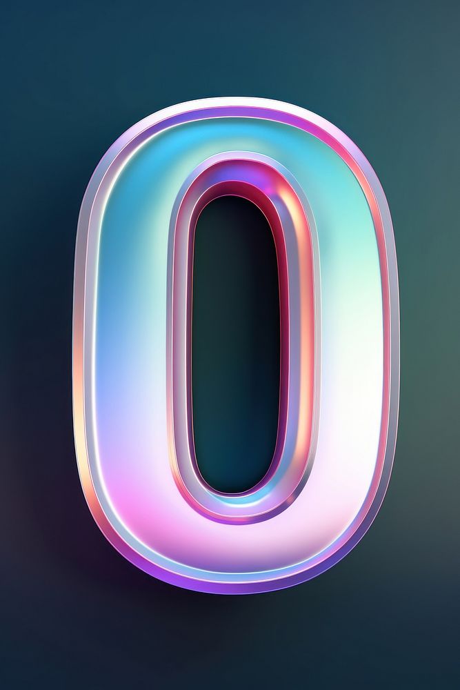 PNG Alphabet number 0 shape technology glowing circle. AI generated Image by rawpixel.