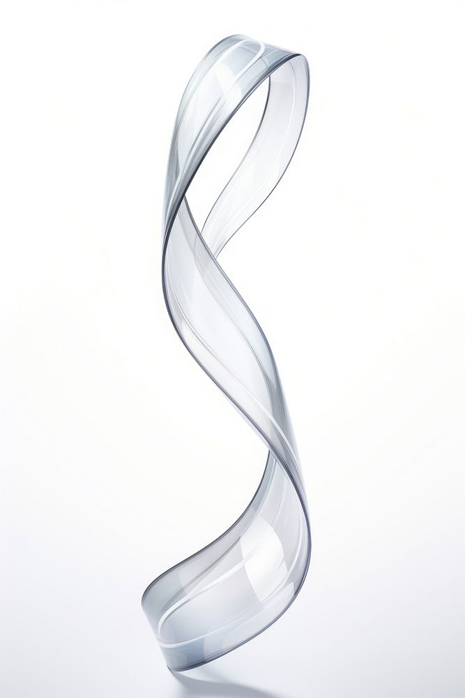 PNG Single long ribbon shape white white background accessories. AI generated Image by rawpixel.