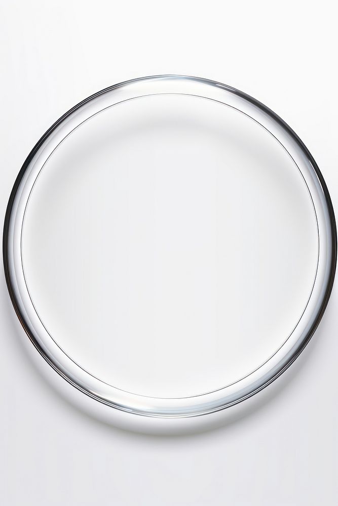 Hoop shape platter glass plate. AI generated Image by rawpixel.