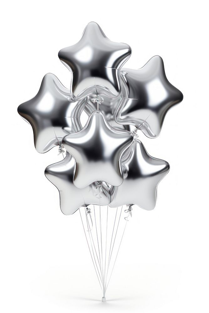 Star balloons white background transportation celebration. AI generated Image by rawpixel.