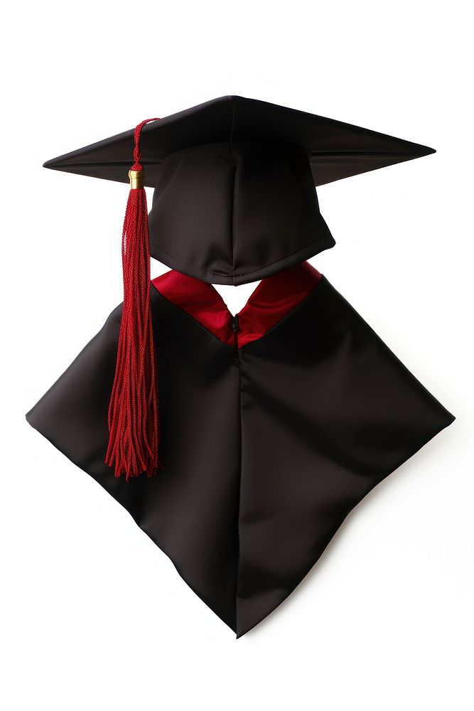 Graduation white background graduation gown intelligence. AI generated Image by rawpixel.